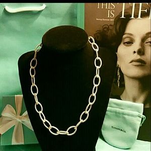 Tiffany & Co. Rare Retired Twisted Links Necklace